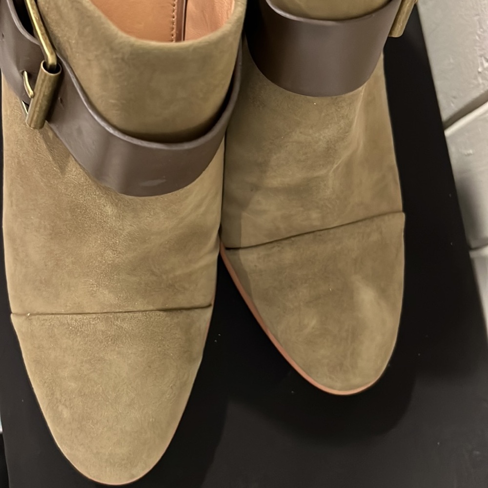 Linea Paolo Logan Green Burnished & Nubuck Leather Bootie - Picture 6 of 9